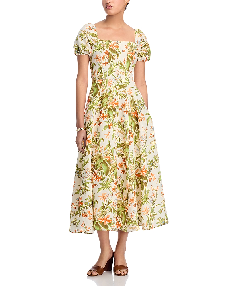 Paige Floral Print Lindi Maxi Dress In Multi
