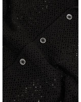 Sterling Short Sleeve Crochet Cuban Shirt