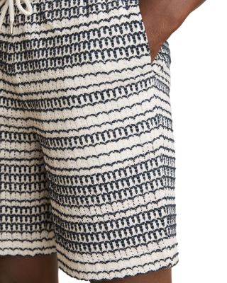 Embroidered Crochet Drawstring Short