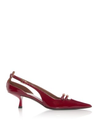 Women's Pointed Buckle Pumps