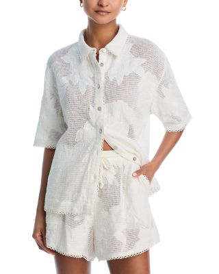 White Flower Shirt & Shorts