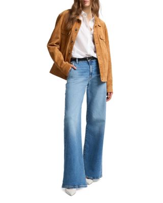 Lotta High Rise Wide Leg Jeans in Fancy