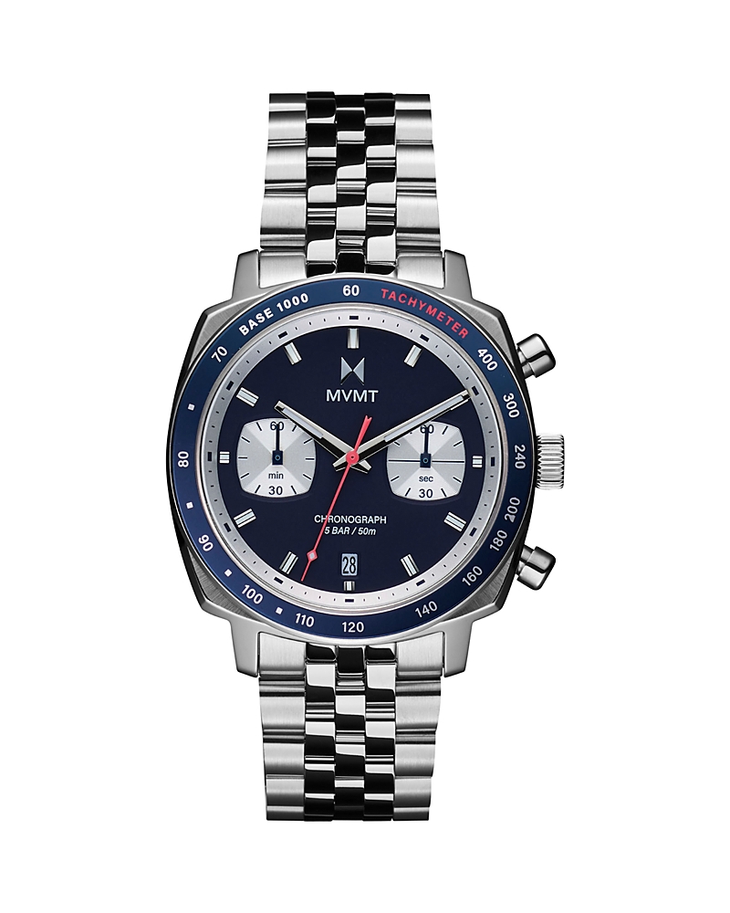 Mvmt Mulholland Driver Chronograph, 42mm In Blue/silver