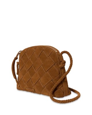 Mallory Woven Suede Crossbody Bag