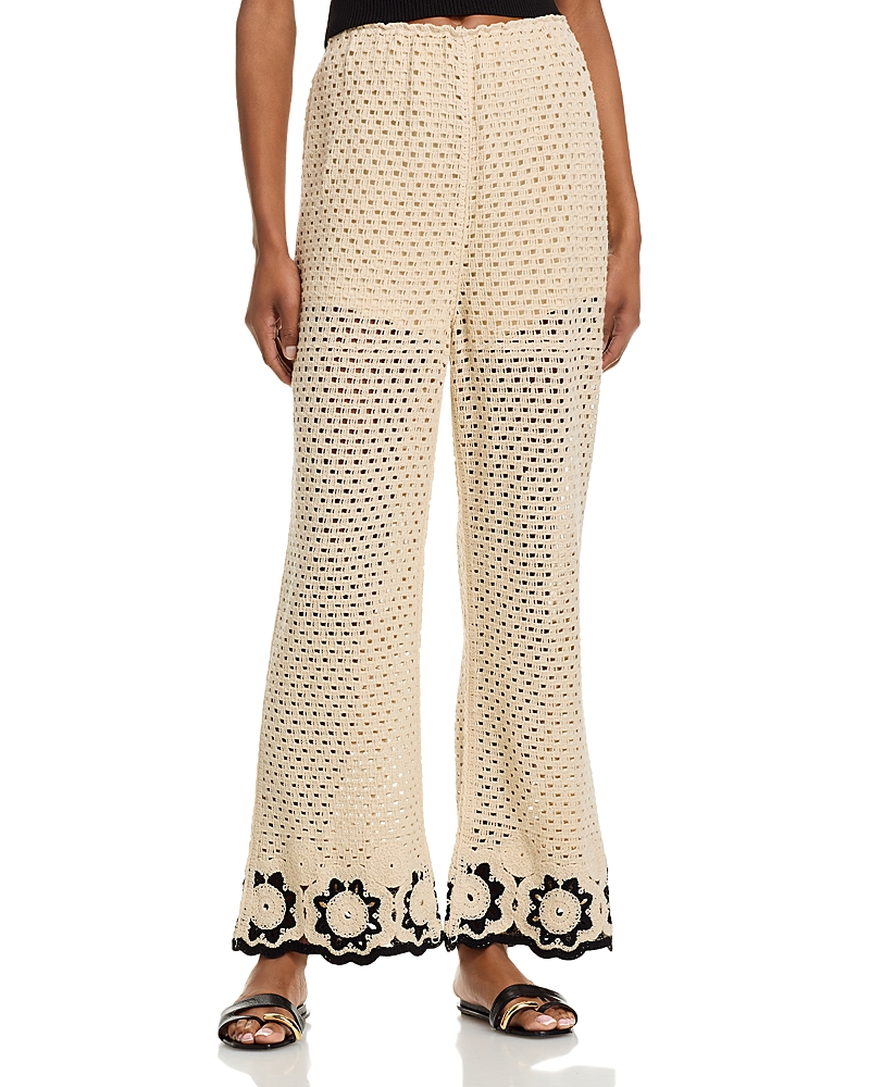 AQUA CROCHET PANTS - EXCLUSIVE