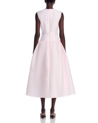 Pink Taffeta Midi Dress