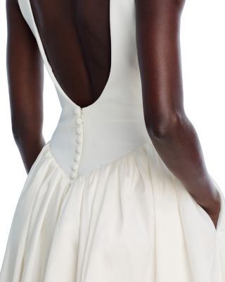 High Neck Bubble Skirt Dress