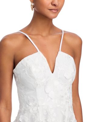 3D Flower Spaghetti Strap Mini Dress - Exclusive