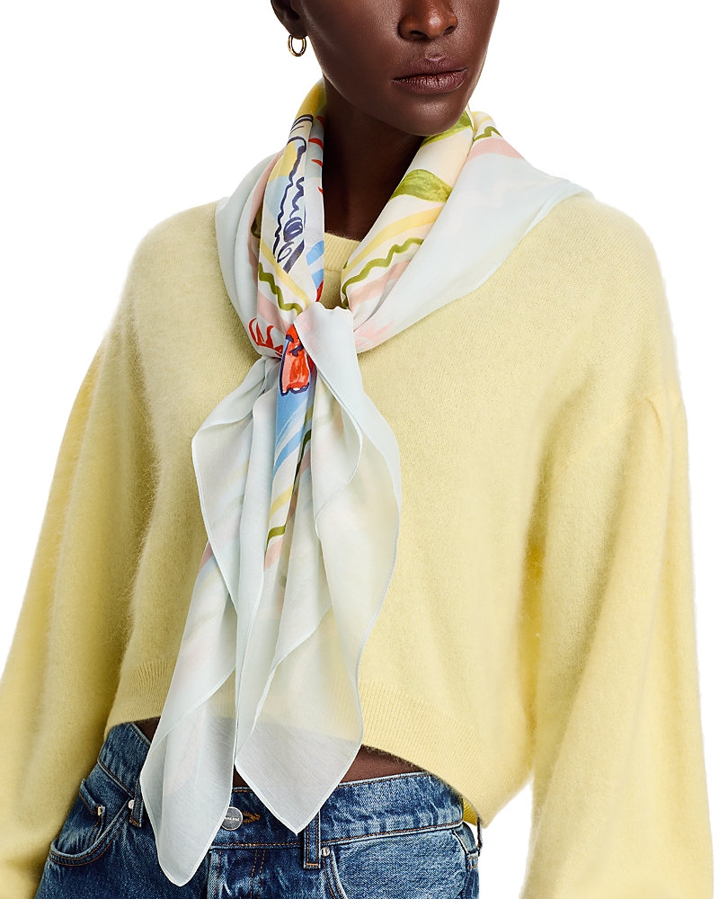 Bloomingdale's Sun Sand & Sky Scarf - Exclusive In Zen Blue
