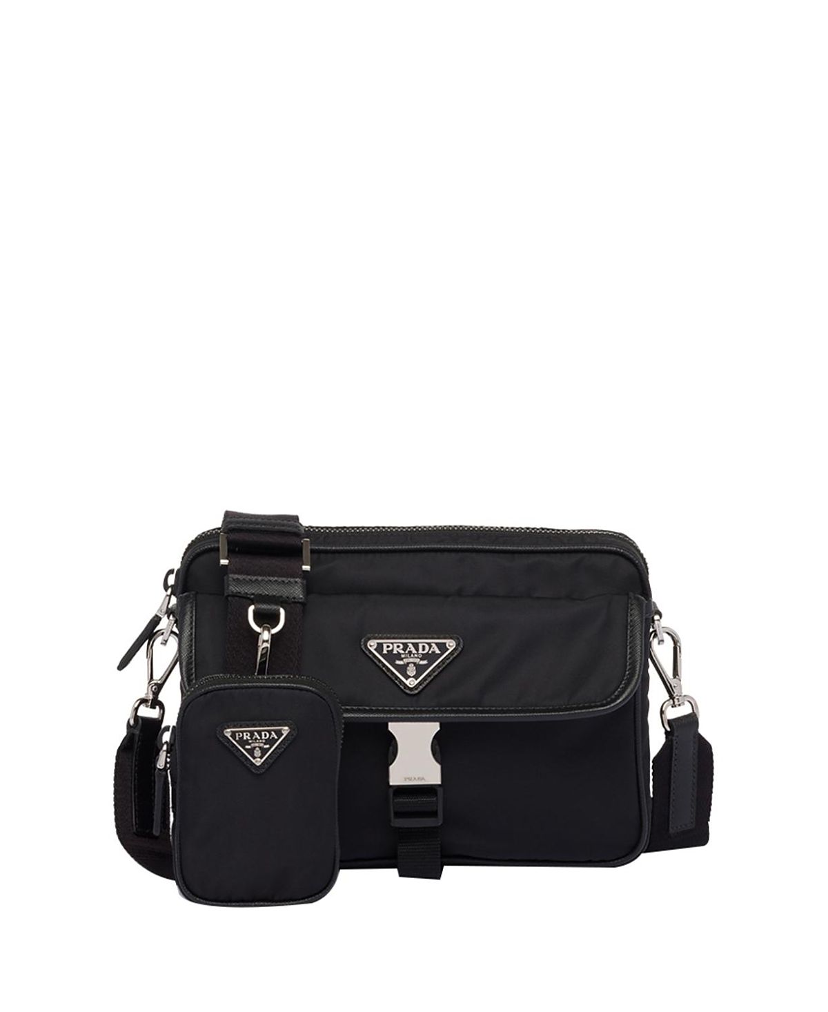 Prada Re-Nylon and Saffiano Leather Shoulder Bag