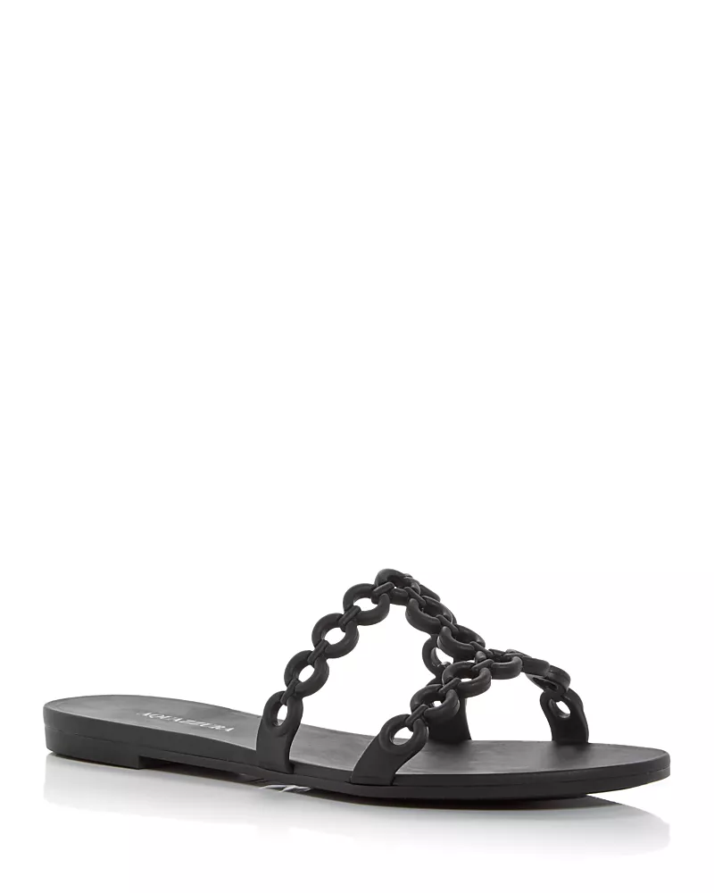 Aquazzura Women's Infinity Chain Jelly Sandals