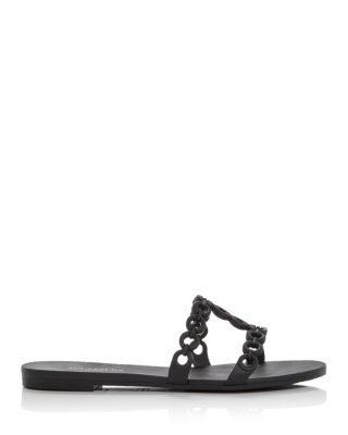 サンダル・ミュール Aquazzura 'Infinity Chain Gladiator' sandals Infinity Chain Gladiator Sandal Flat GOLD Aquazzura@ Official
