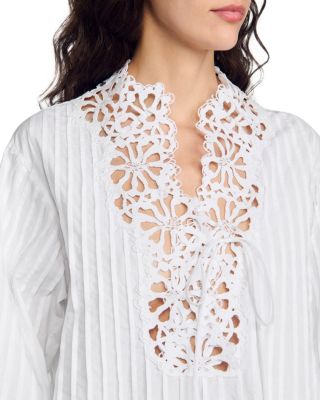 Lace Trim Mini Dress