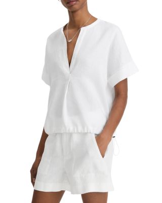 Dolman Sleeve Linen Top