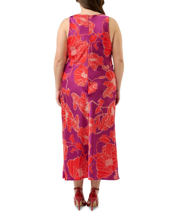 Plus Ember Floral Cowlneck Dress