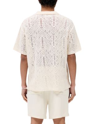 Crochet Regular Fit Camp Shirt