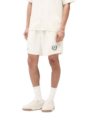 Crest Relaxed Fit Logo Embroidered Shorts