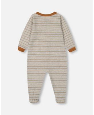 Boys' Printed Organic Cotton One-Piece Pajama - Baby