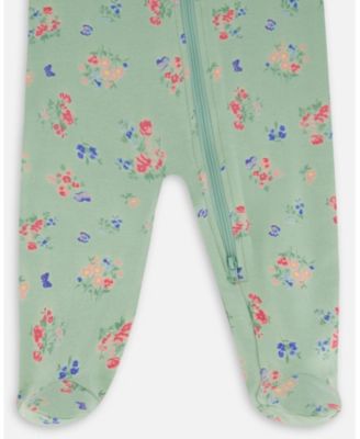 Girls' Printed Organic Cotton One-Piece Pajama - Baby