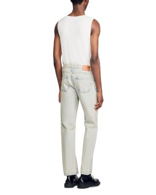 Faded Wash Classic Fit Jeans in Blue Vinta