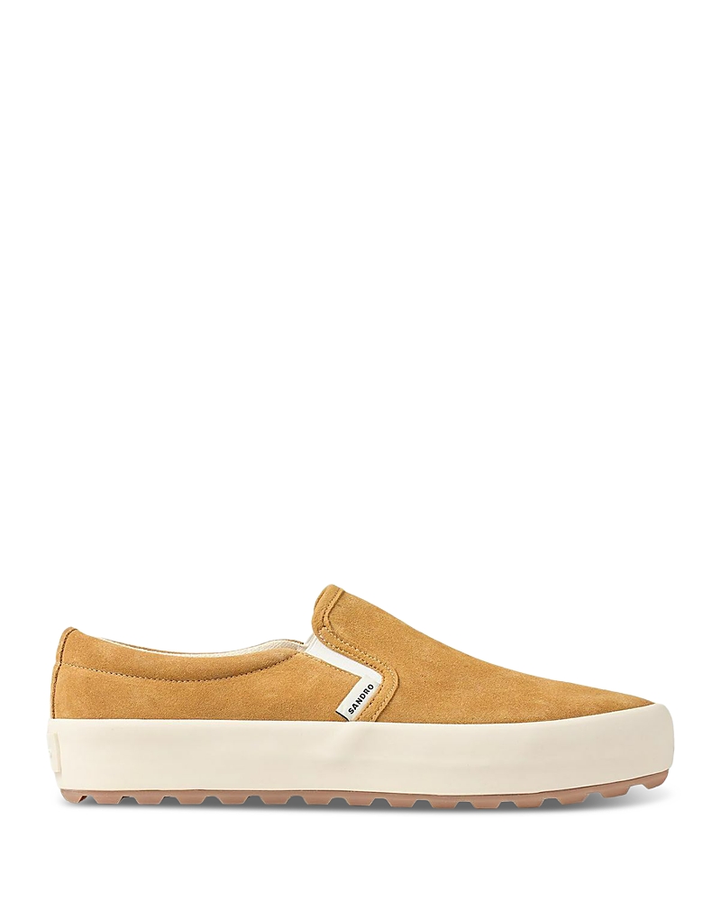 Sandro Leather Slip On Shoes