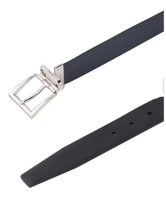 Saffiano Leather Reversible Belt