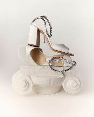 Women's Saeda 85 Embellished Ankle Strap High Heel Sandals