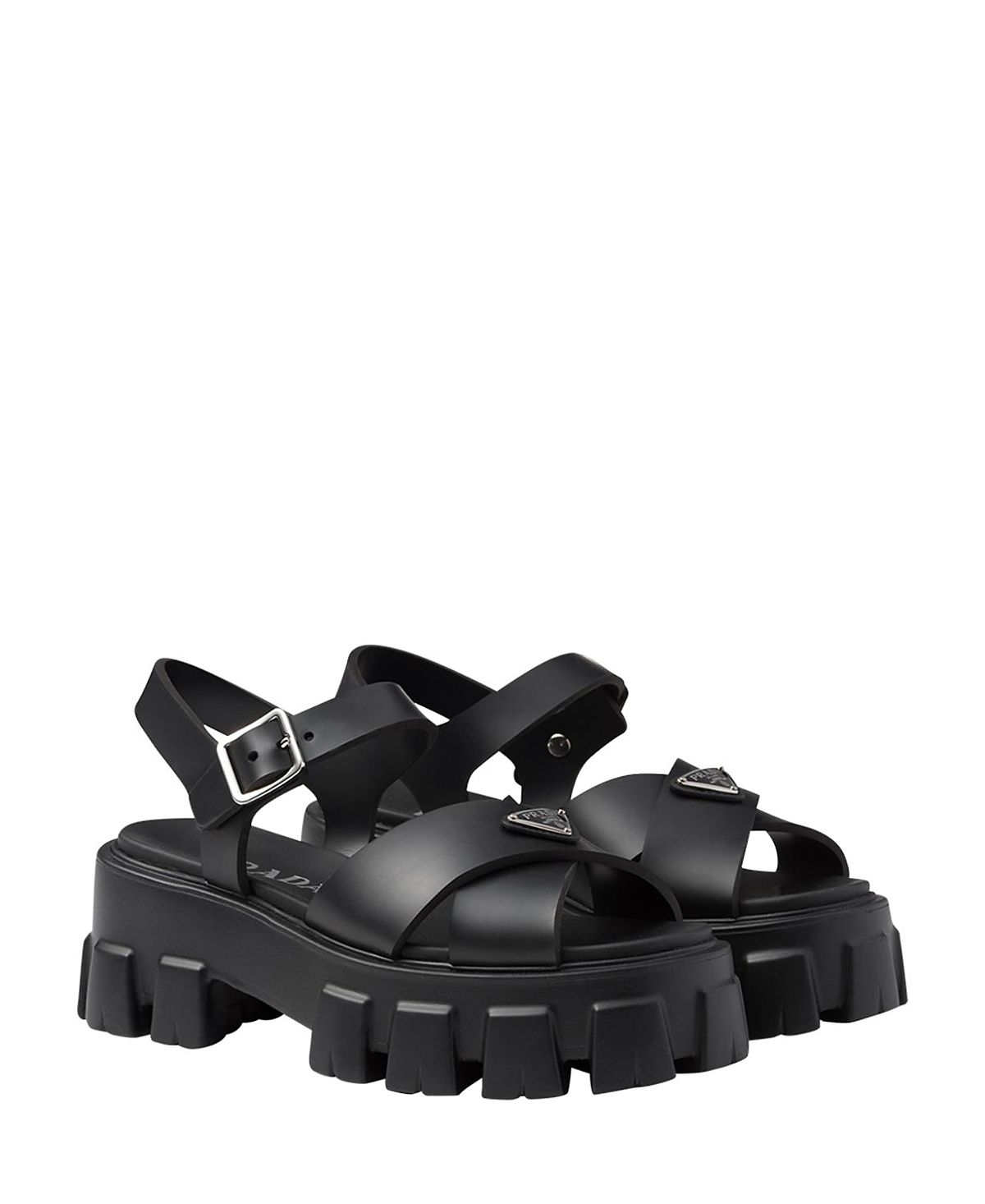Prada Men's Monolith Rubber Sandals