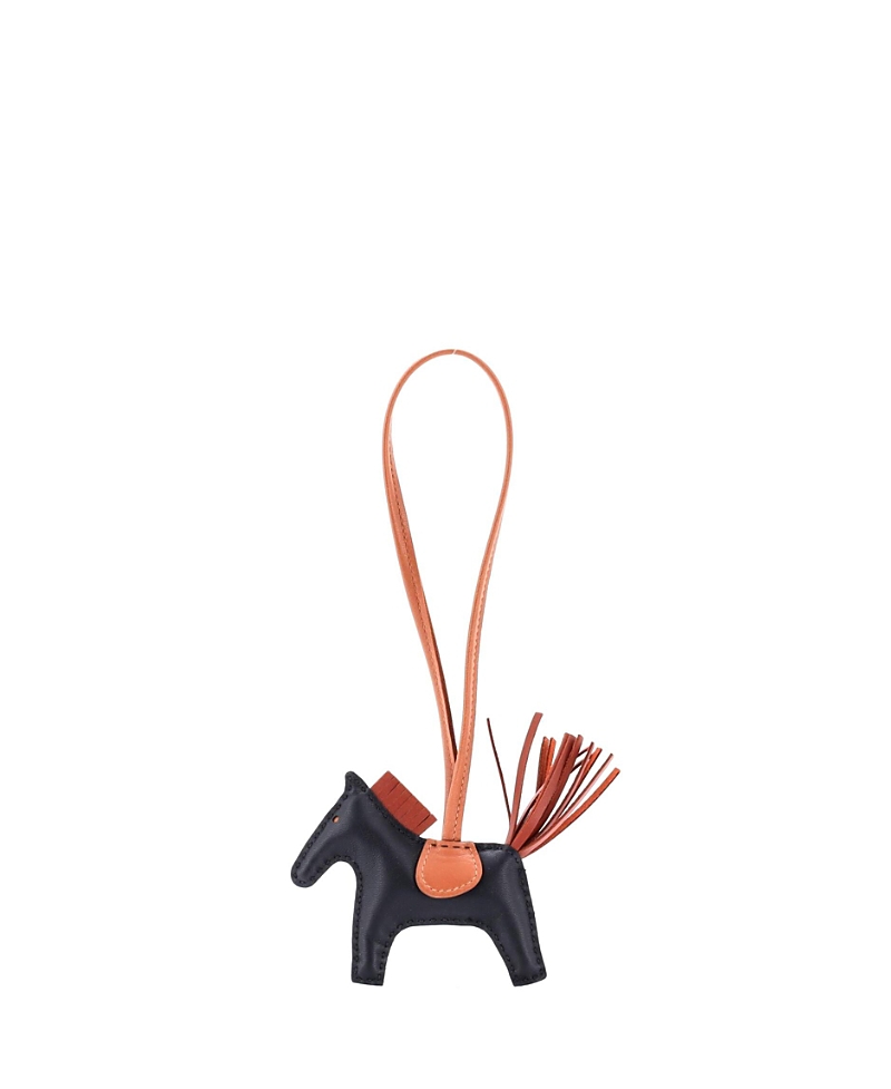 Pre-owned Pre-owned Hermes Hermes Pm Grigri Rodeo Bag Charm Leather In Black/ Black/ Brown