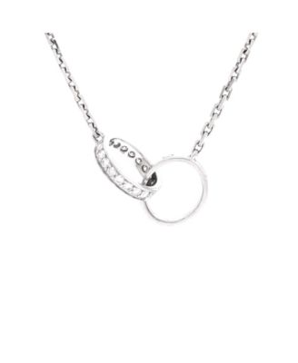 Pre-Owned Cartier - Love Interlocking Necklace 18K White Gold and Diamonds