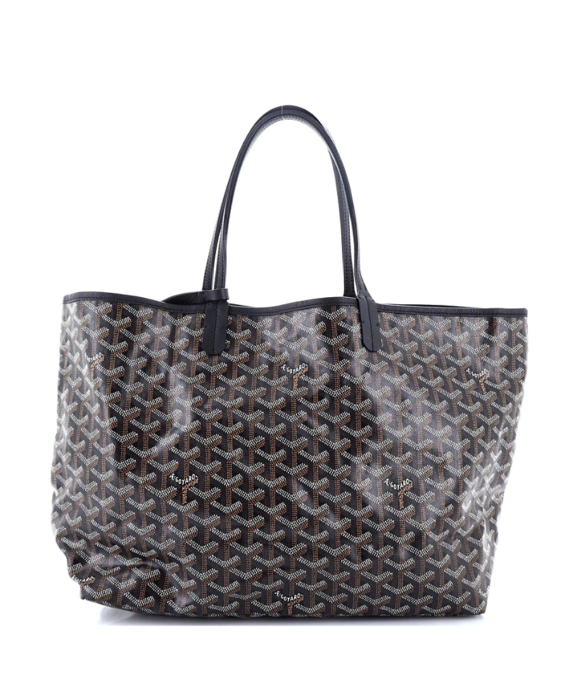Pre-owned Pre-owned Goyard Goyard Pm Saint Louis Tote Coated Canvas In Black