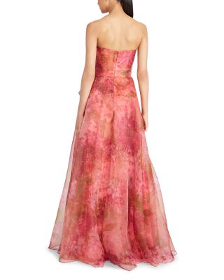 Fahreta Floral Strapless Gown