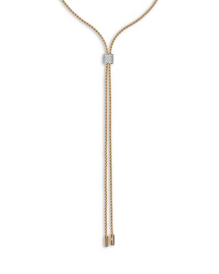 18K Yellow Gold Aria Diamond Lariat Necklace, 27.5"