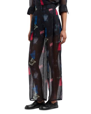 Abstract Print Pants