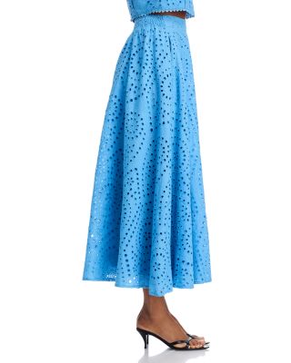 Eyelet Sleeveless Tank & Eyelet Midi Skirt - Exclusive