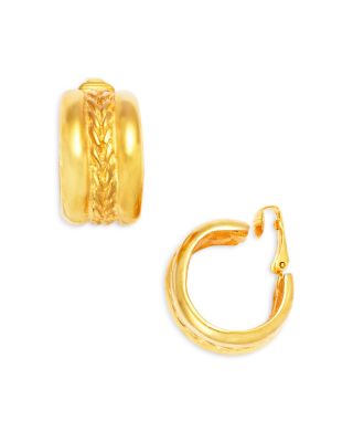 Kenneth Jay Lane - Jackie Onassis Braided Clip On Earrings