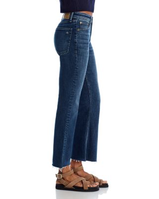 Flexi Dahlia Mid Rise Ankle Flare Leg Jeans in Teo
