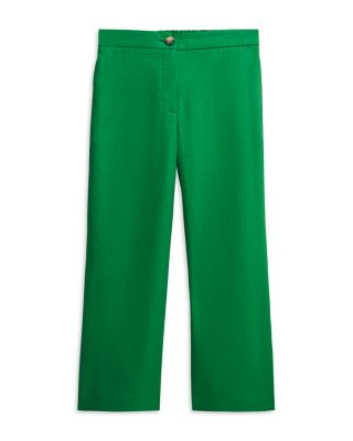 Lillie Linen Cropped Kick Flare Pants