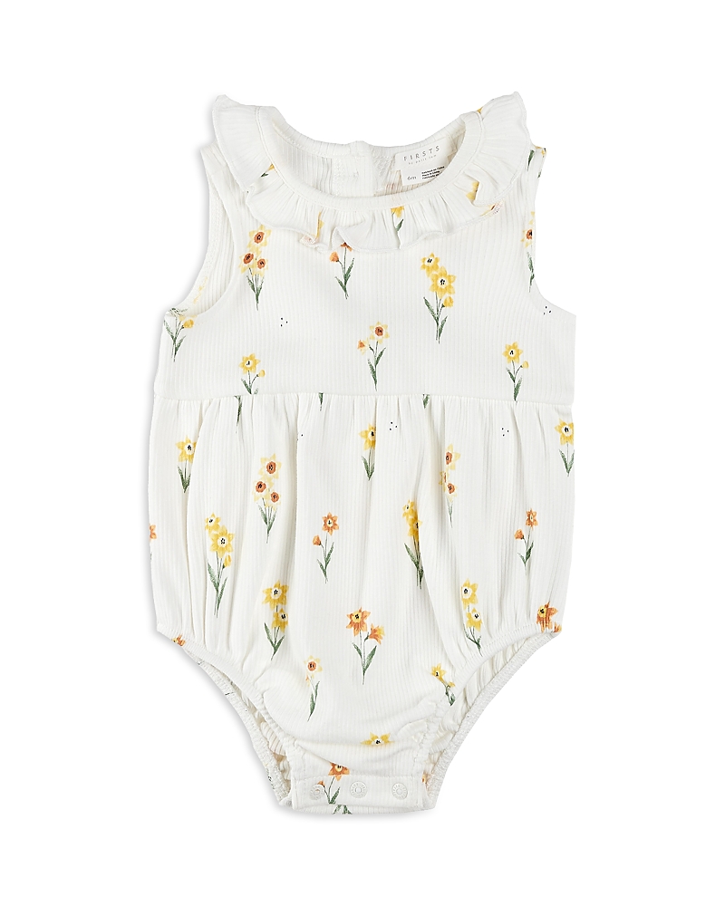 Firsts By Petit Lem Girls' Daffodil Bubble Bodysuit - Baby