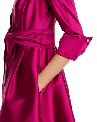 Taffeta Shirt Dress