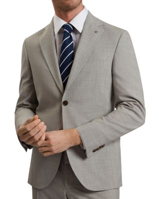 Sharkskin Classic Wool Modern Fit Suit Jacket