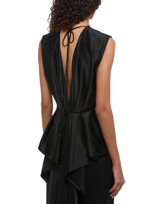 Silk Scarf Drape Top