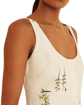 NYBG Dorethea Linen Floral Dress