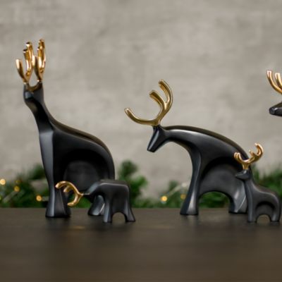 Prancer Mini Reindeer Figurines, Set of 3