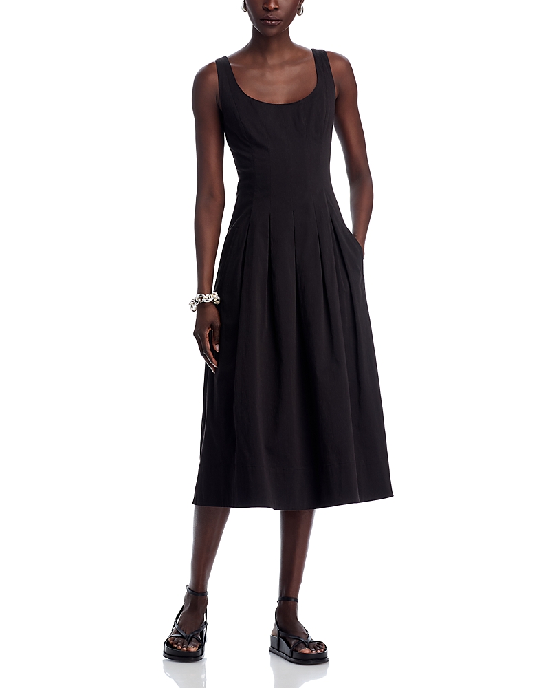 Proenza Schouler White Label Shelby Midi Dress In Black