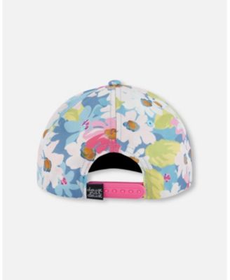  Girls' Printed Flowers Cap - Baby