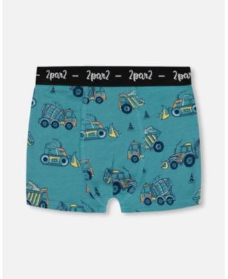 Boys' Printed Organic Cotton Boxer Shorts, Set of 3 - Little Kid, Big Kid
