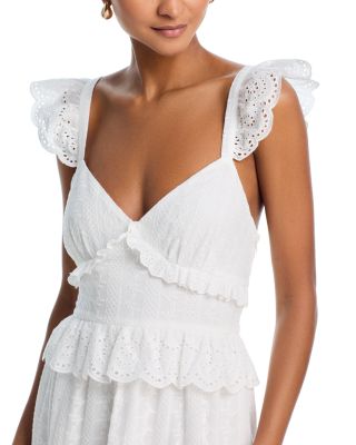 Eyelet Tie Back Maxi Dress - Exclusive