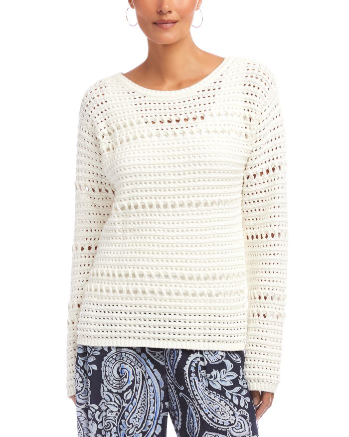 Boatneck Crochet Sweater