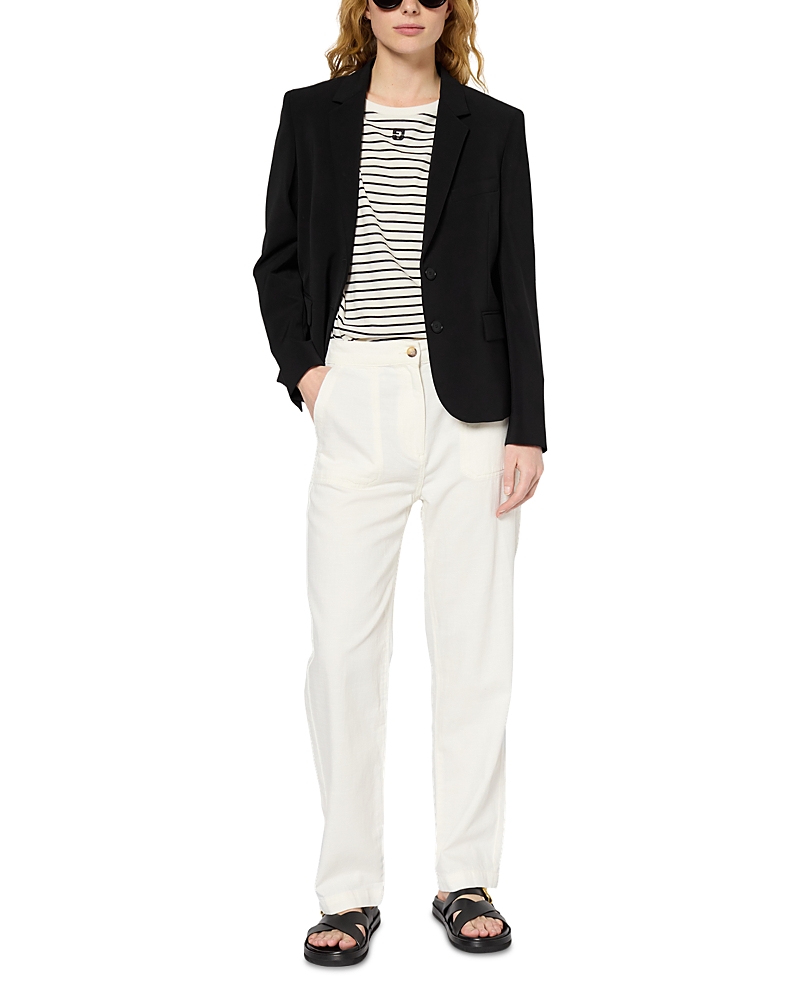 GERARD DAREL LYSEE HIGH RISE STRAIGHT LEG JEANS IN WHITE